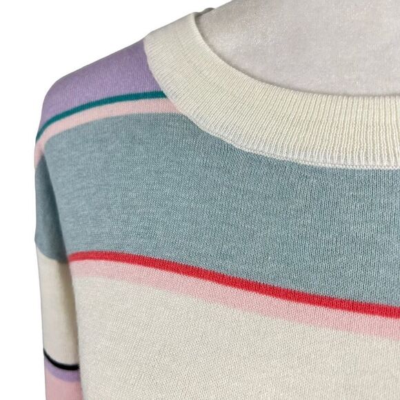 Splendid* NWT XSmall Women’s Shore Striped Ribbed Pullover Sweater multicolored - Picture 3 of 13